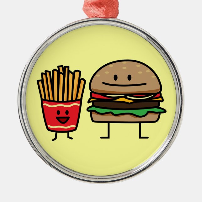 Ornement Métallique L'ordure de petit pain d'aliments de préparation (Devant)