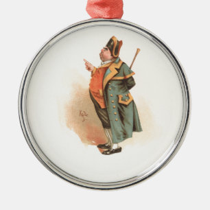 Ornement Métallique M. vintage Bumble de Charles Dickens Oliver Twist