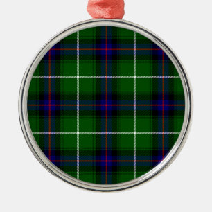 Ornement Métallique MacDonald tartan green blue plaid