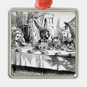 Ornement Métallique Mad Hatter