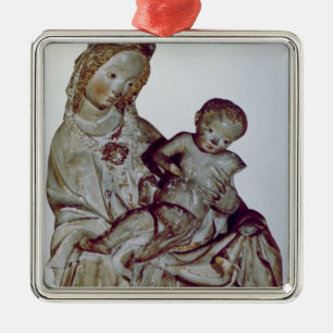 Ornement Métallique Madonna et enfant, connus sous le nom de Krumauer