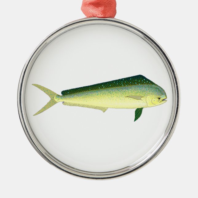 Ornement Métallique Mahi Mahi (Devant)