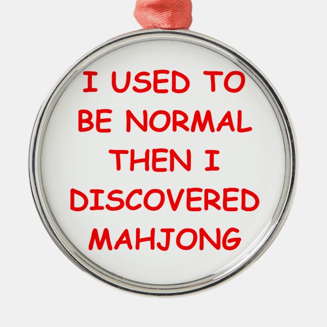 Ornement Métallique mahjong (Devant)