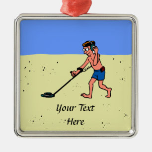 Ornement Métallique Man Metal Détection De La Plage