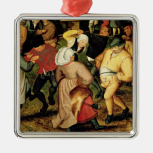 Ornement Métallique Mariage rustique, détail de la danse de personnes