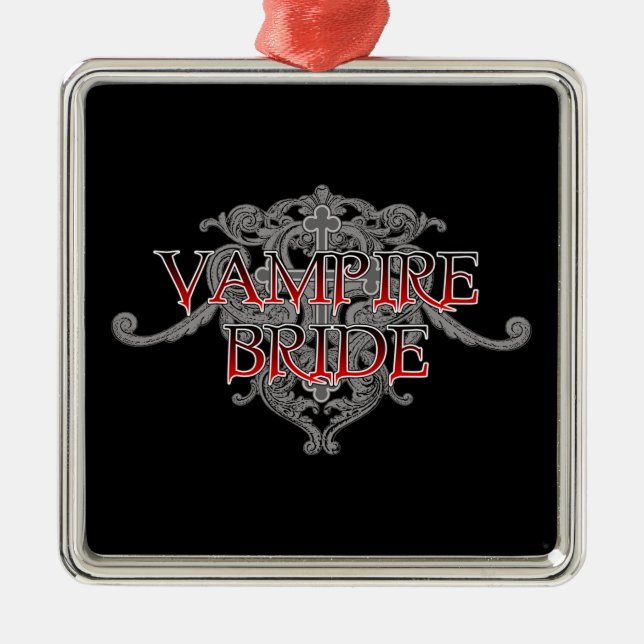 Ornement Métallique Mariée Vampire (Devant)