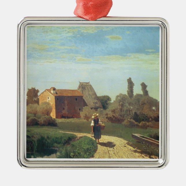 Ornement Métallique Matin de mai (huile sur la toile) (Devant)