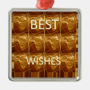 Ornement Métallique Meilleurs voeux de Lovely Africa Culture africaine