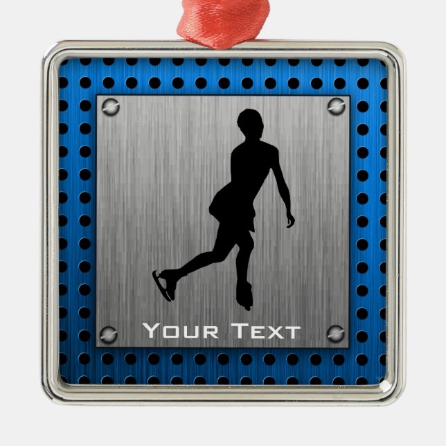 Ornement Métallique Métal balayé par Faux ; Patinage artistique (Devant)