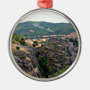 Ornement Métallique Meterora, Grèce paysage