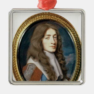 Ornement Métallique Miniature de James II en tant que duc de York,