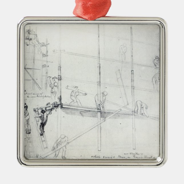 Ornement Métallique Mise vers le haut de l'échafaudage en dehors de la (Devant)