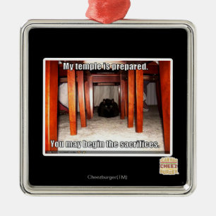 Ornement Métallique Mon temple est préparé