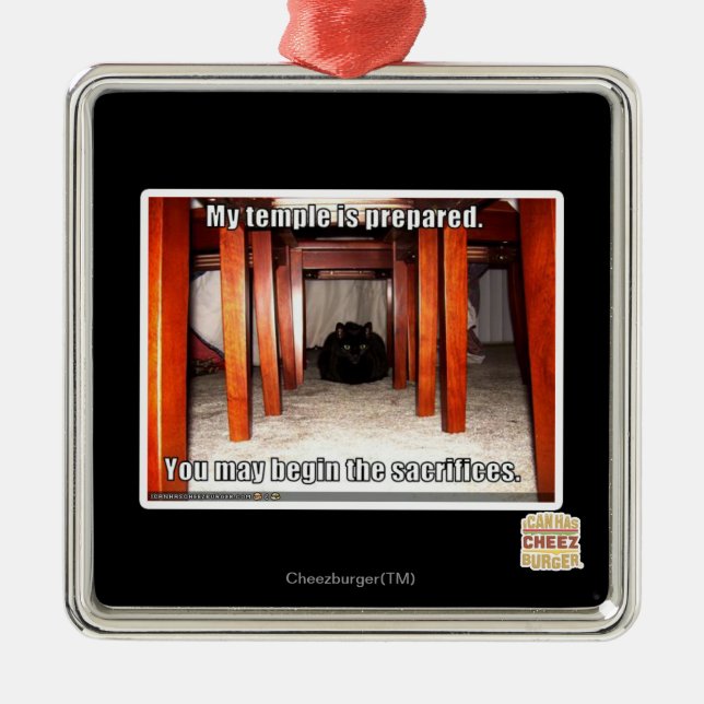 Ornement Métallique Mon temple est préparé (Devant)