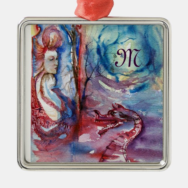Ornement Métallique monogramme MORGANA (Devant)