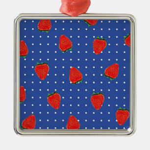 Ornement Métallique motif de fraise avec points