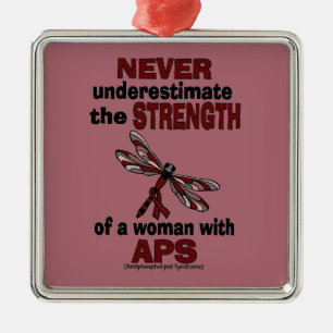 Ornement Métallique Ne sous-estimez jamais...Femme/libellule...APS