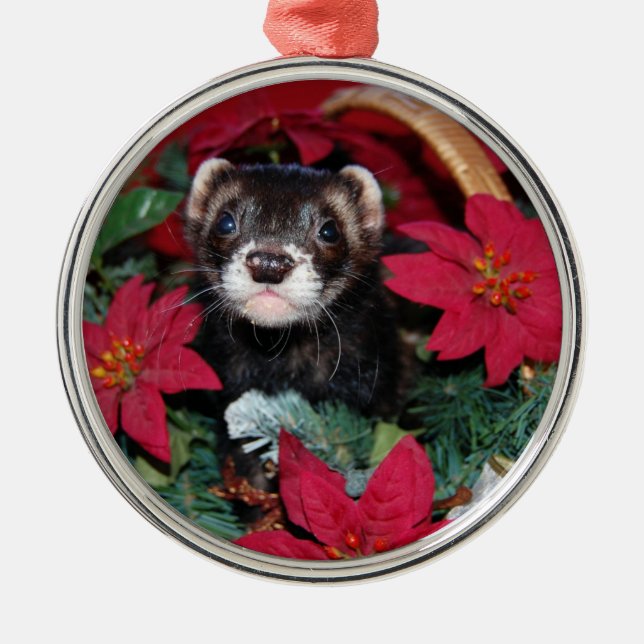 Ornement Métallique Noël Oranment de furet (Devant)