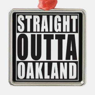 Ornement Métallique Noir droit d'Outta Oakland
