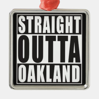 Ornement Métallique Noir droit d'Outta Oakland