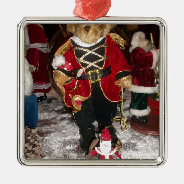 Ornement Métallique Nutcracker Teddy Bear Collection de Noël (Devant)
