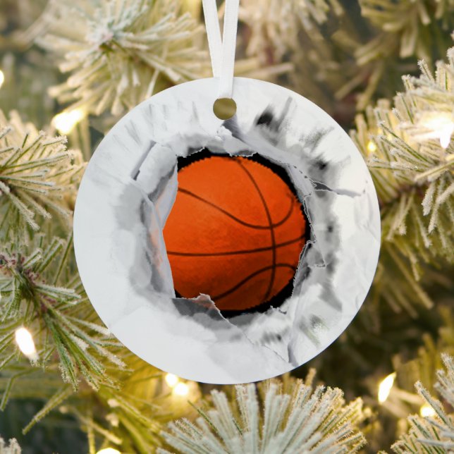Ornement Métallique Objet de collection de basketball (Insitu)