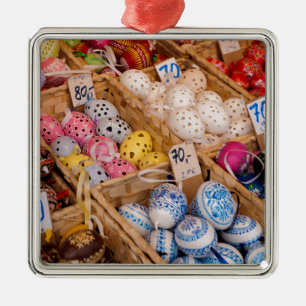 Ornement Métallique Oeufs de Tchèque pâques