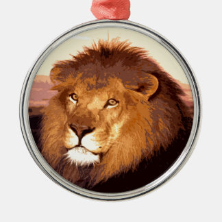 Ornement Métallique OEuvre de Lion