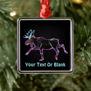 Ornement Métallique Oie électrique