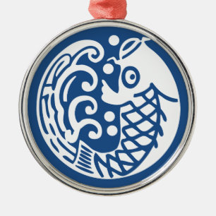 Ornement Métallique Onde carpe