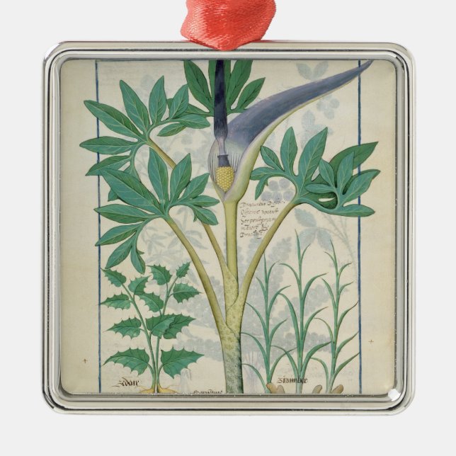 Ornement Métallique Orchidée (Devant)