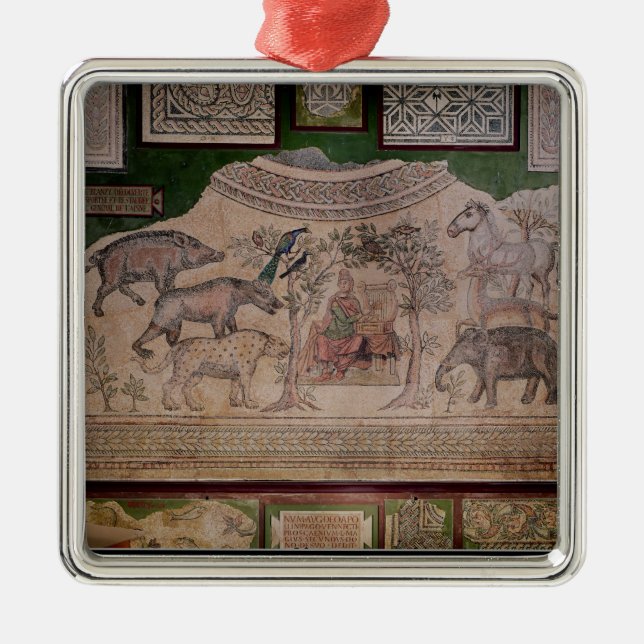 Ornement Métallique Orphée charmant les animaux (Devant)