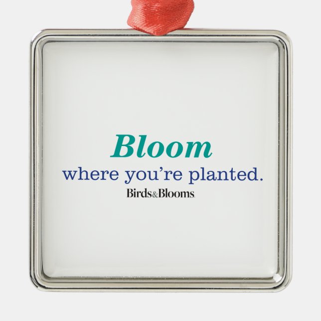 Ornement Métallique Où tu es planté (Devant)