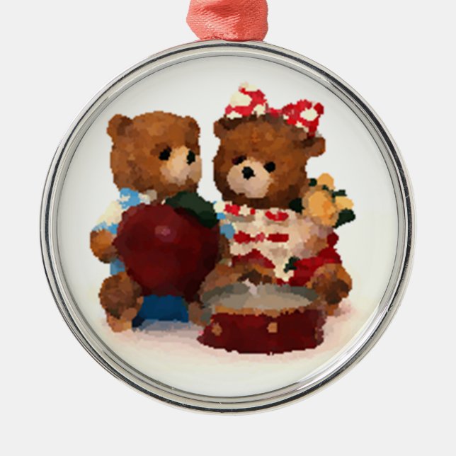 Ornement Métallique Ours en peluche (Devant)