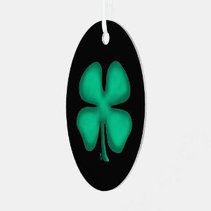 Ornement métallique ovale Black Irish