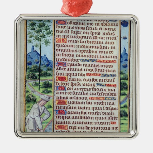 Ornement Métallique Page du texte latin avec la frontière (Devant)