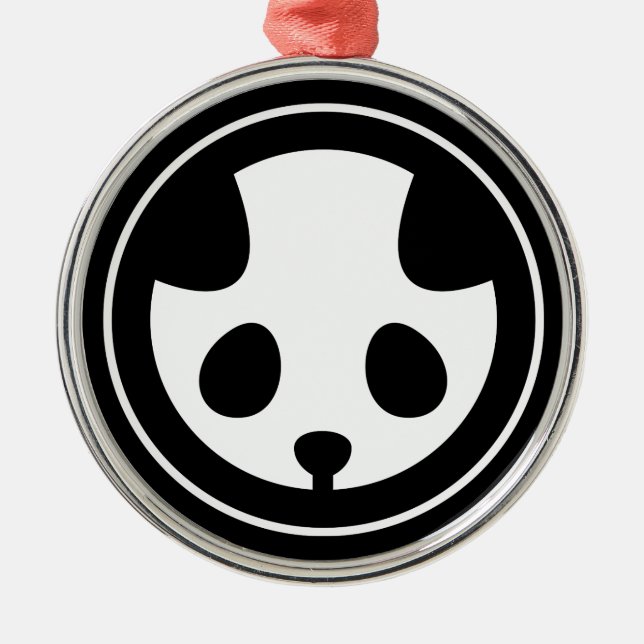 Ornement Métallique Panda (Devant)