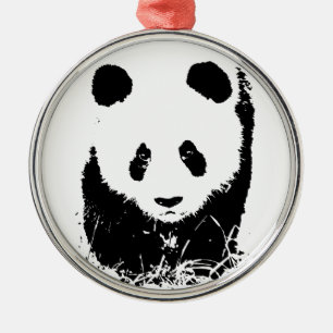 Ornement Métallique Panda