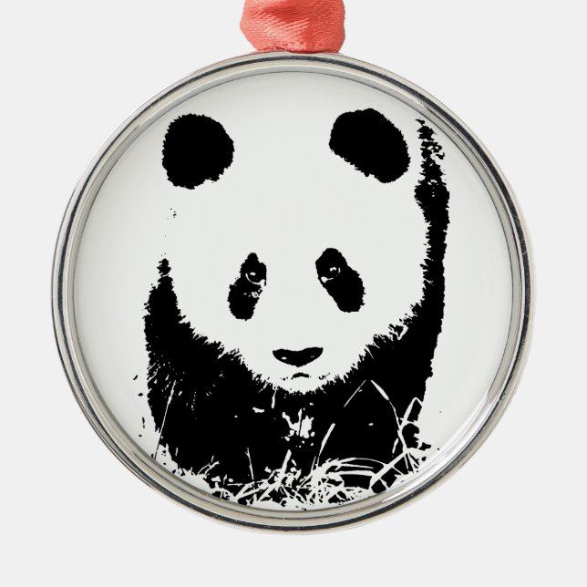 Ornement Métallique Panda (Devant)