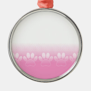 Ornement Métallique Paniers Roses Et Blancs Avec Arrière - plan De New