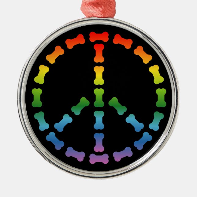 Ornement Métallique Panneau de paix (Devant)