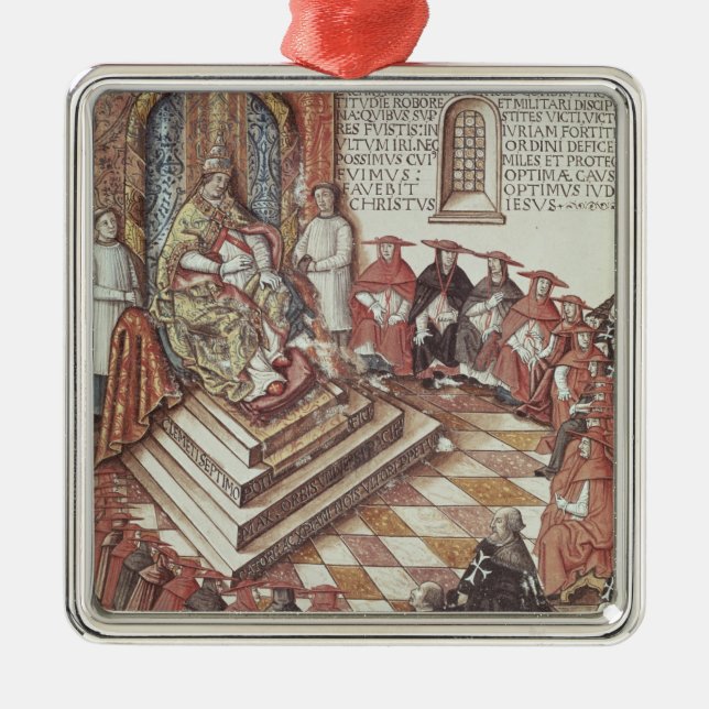 Ornement Métallique Pape Clement VII (Devant)