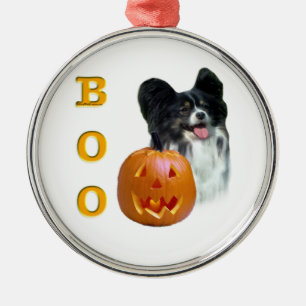 Ornement Métallique Papillon Halloween BOO
