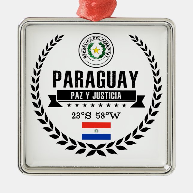 Ornement Métallique Paraguay (Devant)
