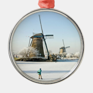 Ornement Métallique Patinage de glace en général néerlandais chez