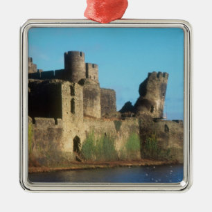 Ornement Métallique Pays de Galles - Château de Caerphilly, avec vue s