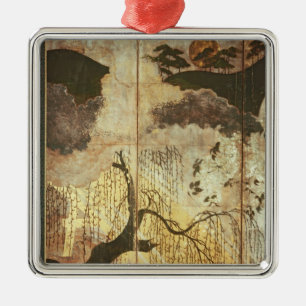 Ornement Métallique Paysage ensoleillé