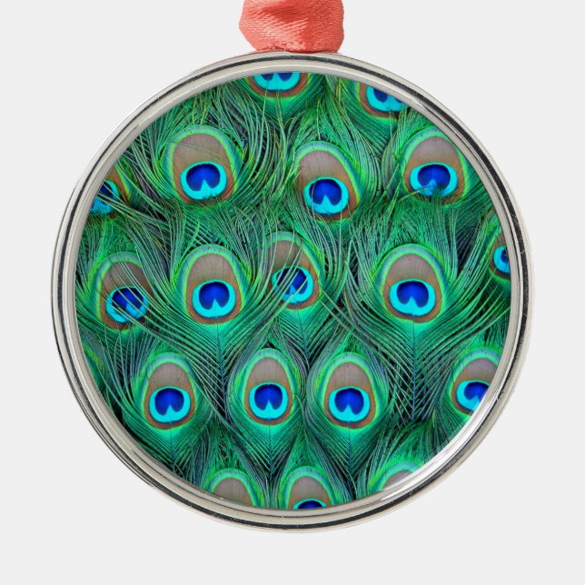Ornement Métallique Peacock Splendor (Devant)