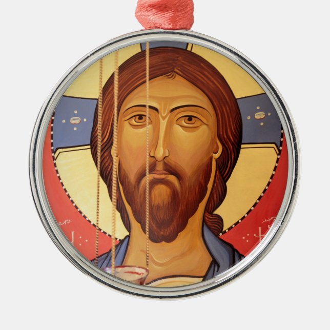 Ornement Métallique Peinture de Jésus (Devant)