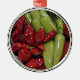 Ornement Métallique Peppers chili